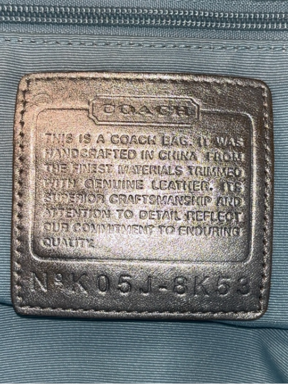Coach 2005 vintage y2k Signature Gallery Beaded Tote w/ matching wallet GUC - Picture 4 of 17